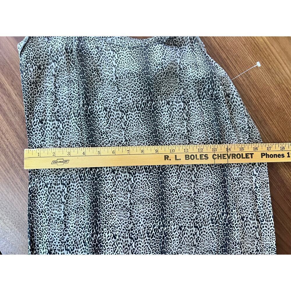 ☀️Chaser NWT Leopard Print Slip Dress Midi Spaghetti Strap Neutral Size Small - Picture 6 of 6